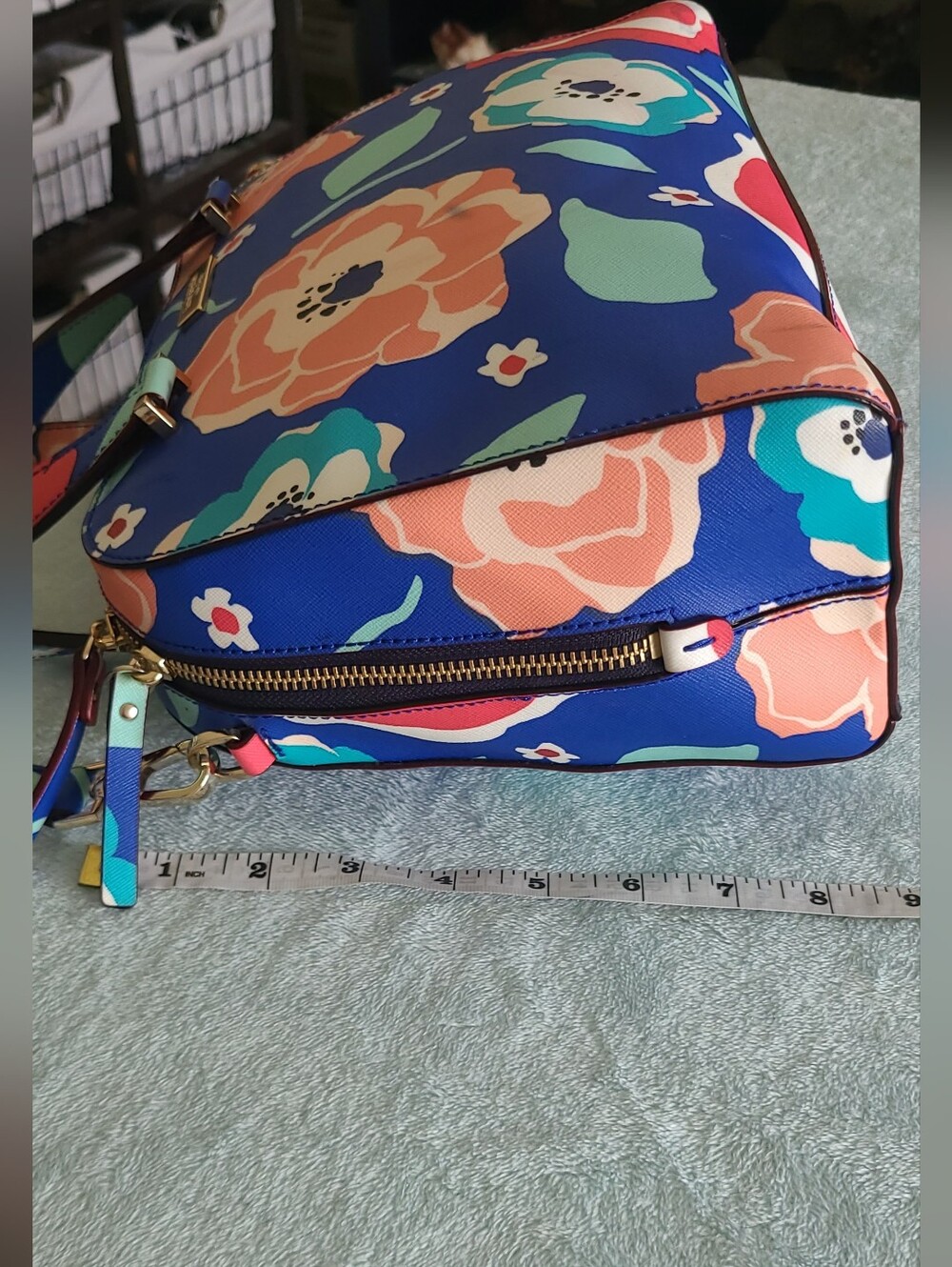 The Kate Spade Newbury Lane Small Felix Cherry Floral Satchel - Picture 12 of 16